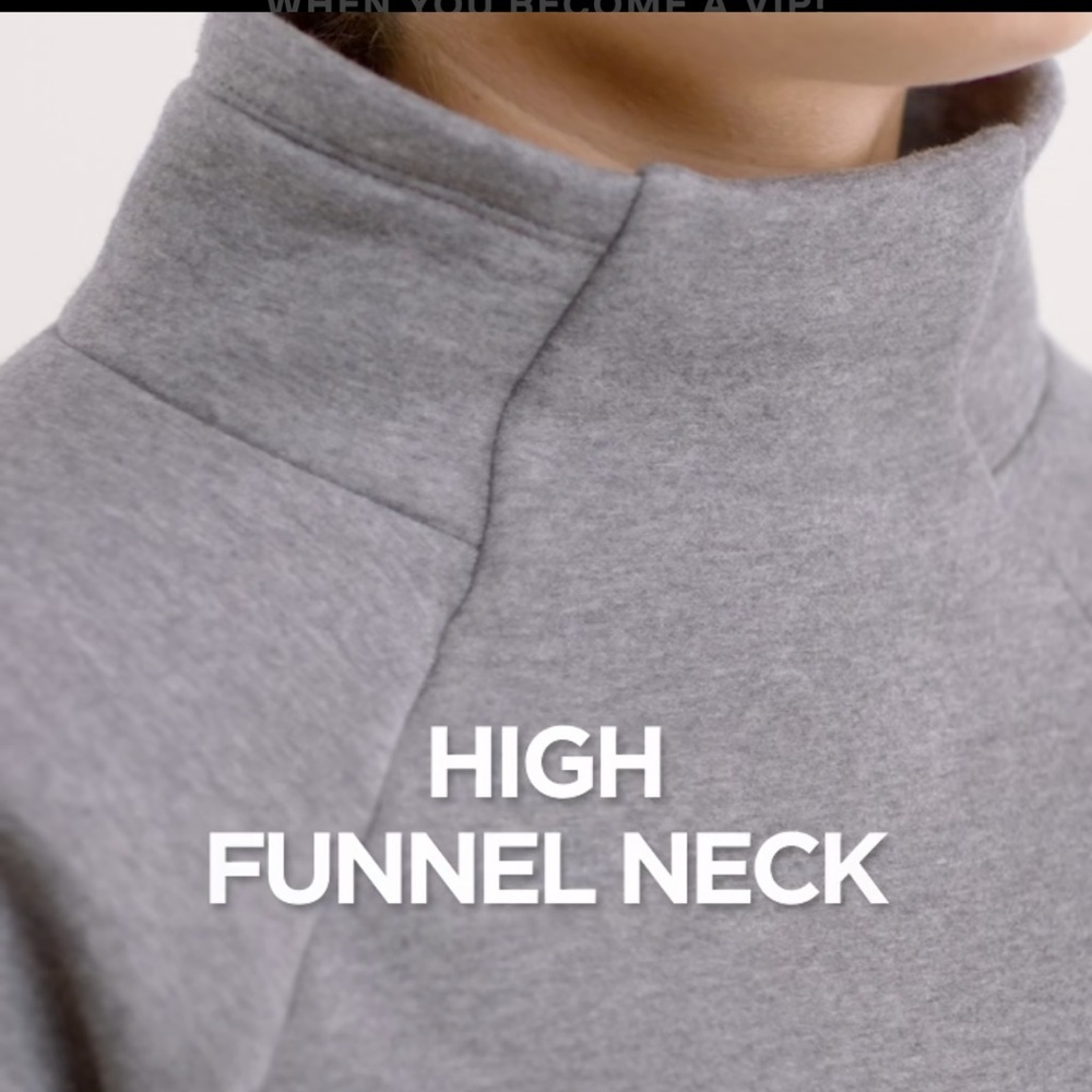 Fabletics Zaylee Funnel neck tunic ivory sweatshirt Sz 4X - Picture 9 of 12